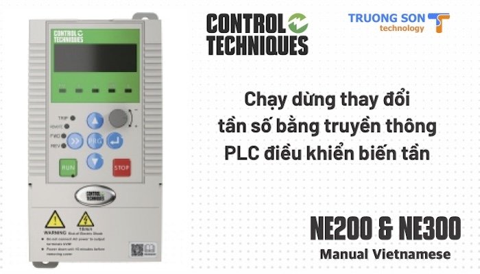 Cài đặt chạy dừng thay đổi tần số bằng truyền thông